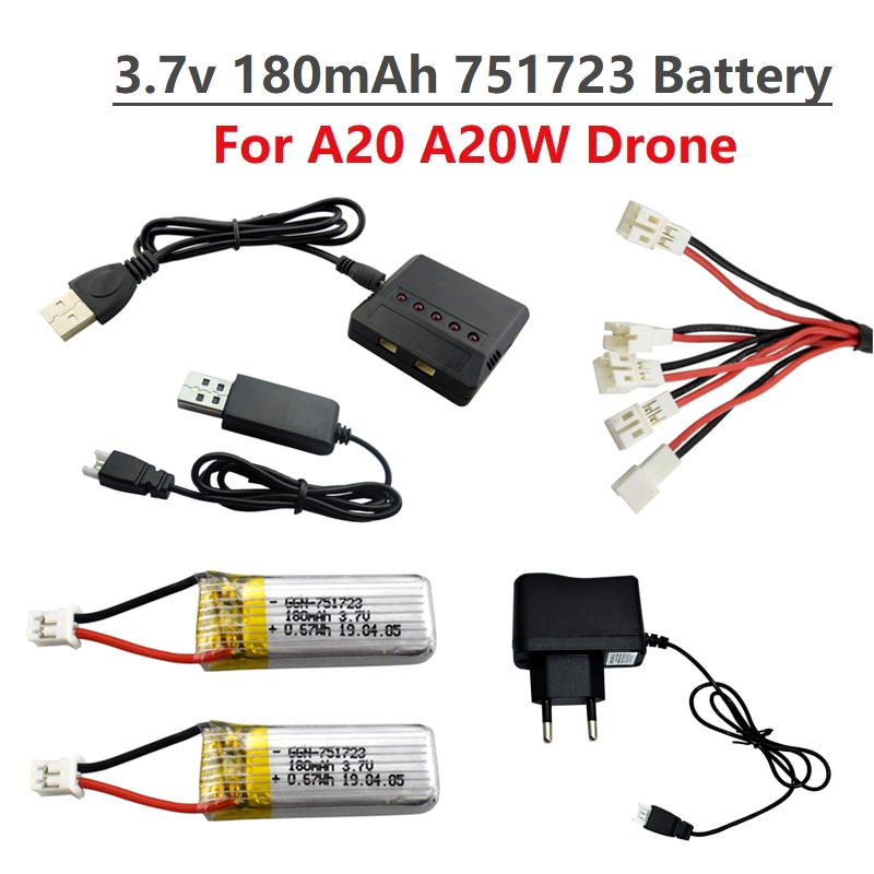 Drone Zll Rc - Ban Đầu 3.7V 180MAh Lipo Pin