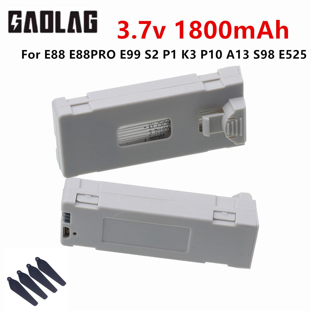 Drone Rc E99 K3 - Rechargeable 3.7V 1800mAh E88PRO Battery or