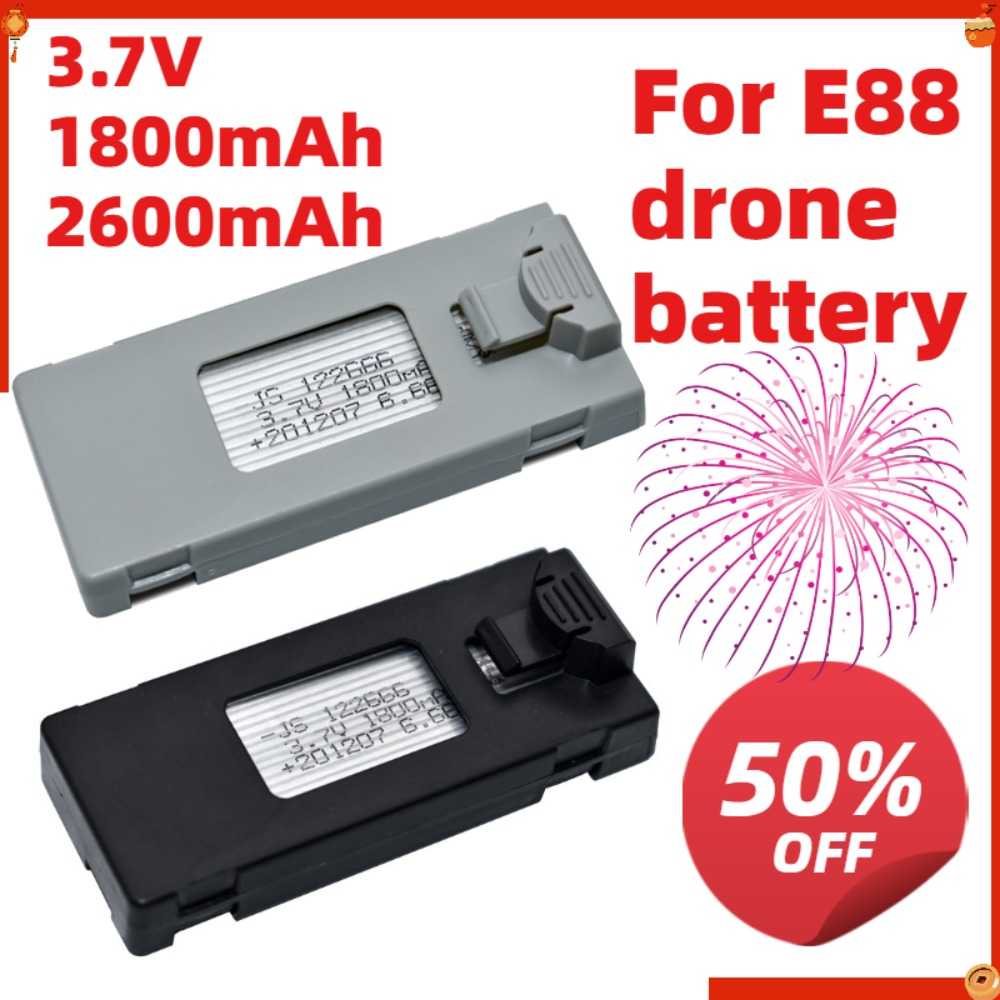 3.7v 1800mAh 2600mAh Remote Co - đánh giá và giá Drone E88 Rc Quadcopter