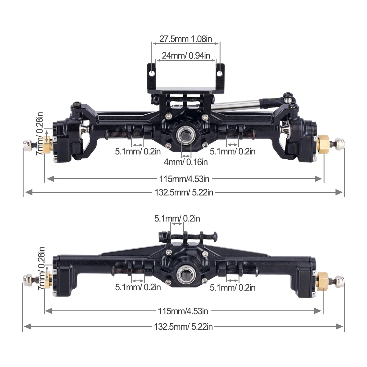 Aluminum CNC Portal Axles +10m - đánh giá và giá Rc Car Body Shell