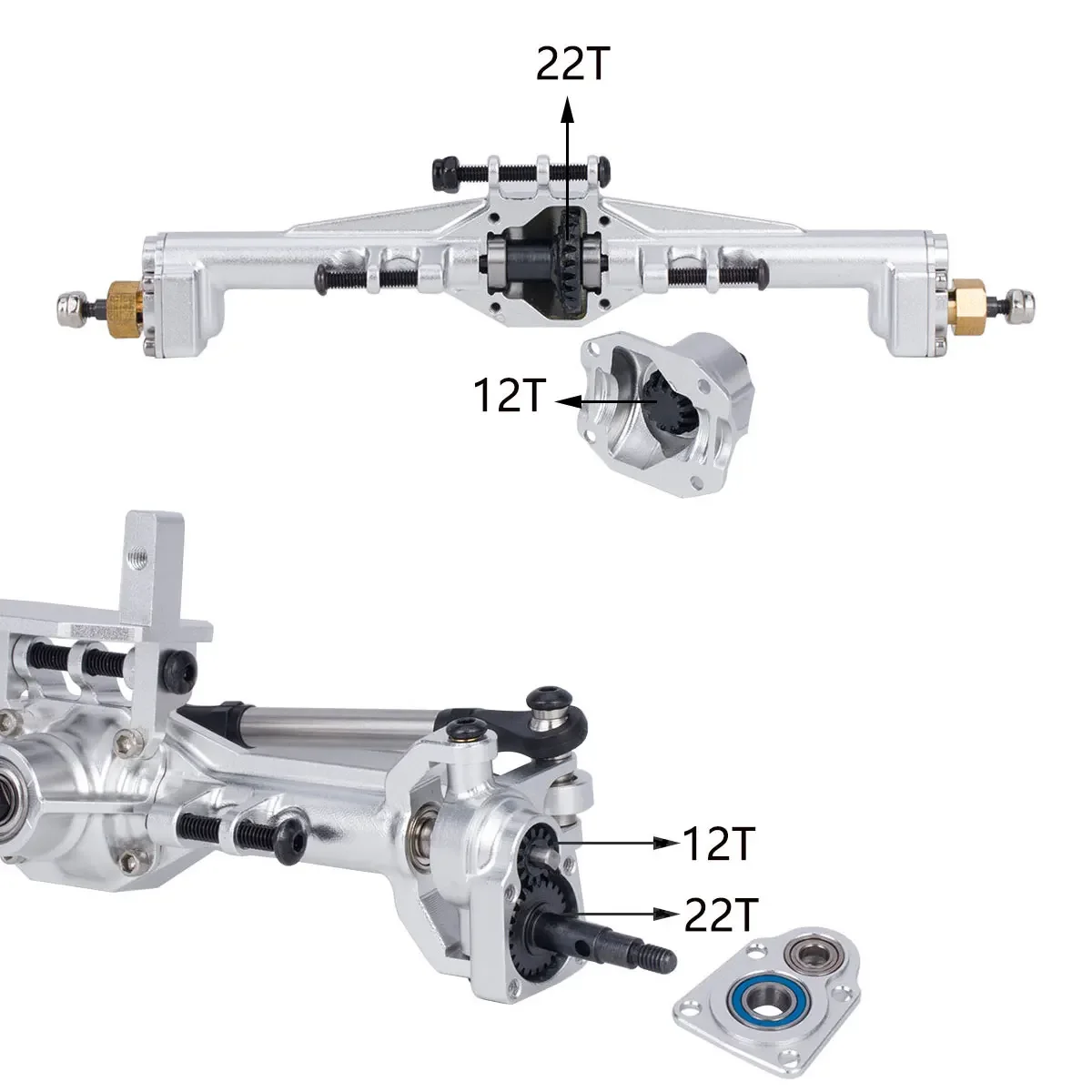 Aluminum CNC Portal Axles +10m - đánh giá và giá Rc Car Body Shell