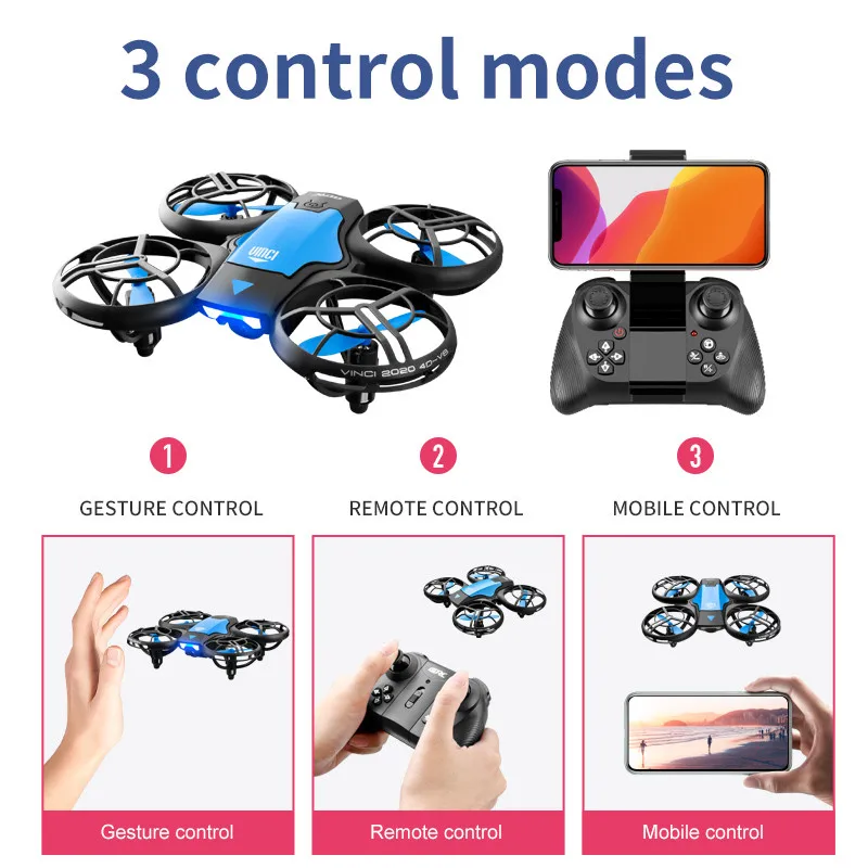 V8 New Mini Drone 4K Professio - đánh giá và giá Drone Rc Cable