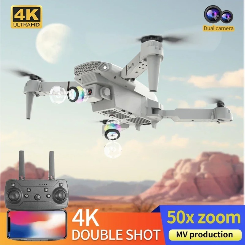 E88 Mini Drone 4K HD Camera Wi - đánh giá và giá Drone E88 Rc Quadcopter