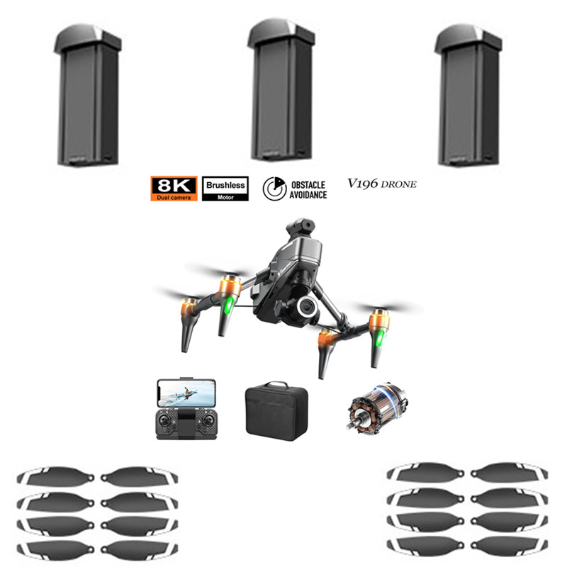 V196 Brushless Drone Battery 3 - đánh giá và giá Drone V196 Rc