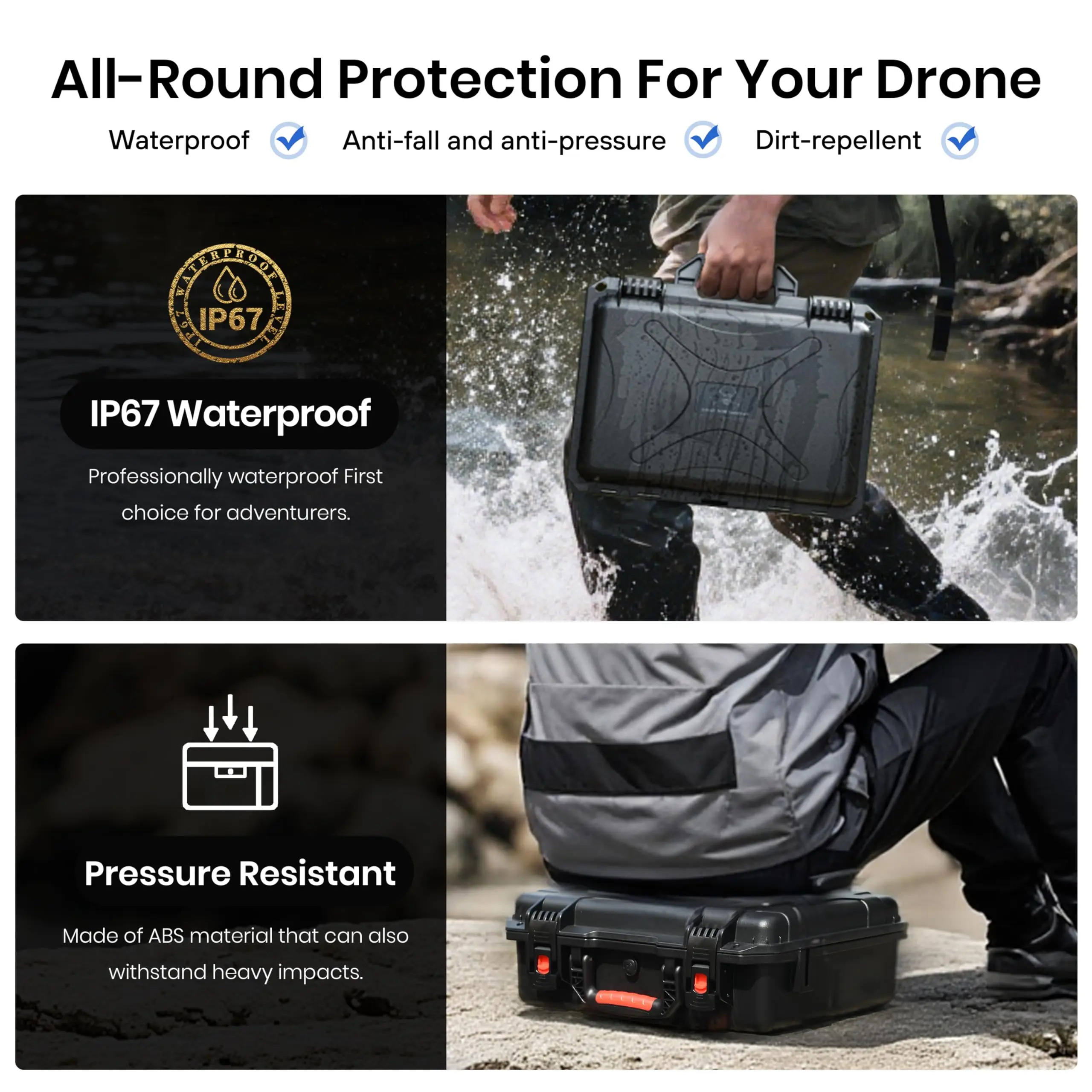 Waterproof Hard Carrying Case  - đánh giá và giá Drone Dji Rc Mini 3 Pro