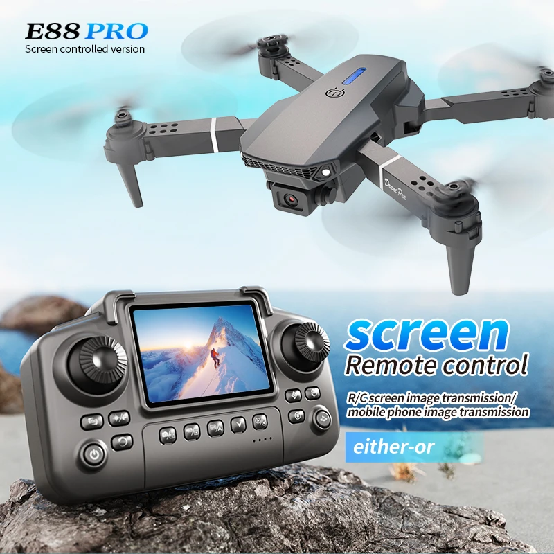 E88 PRO Drone with screen 4K H - đánh giá và giá Drone E88 Rc Quadcopter